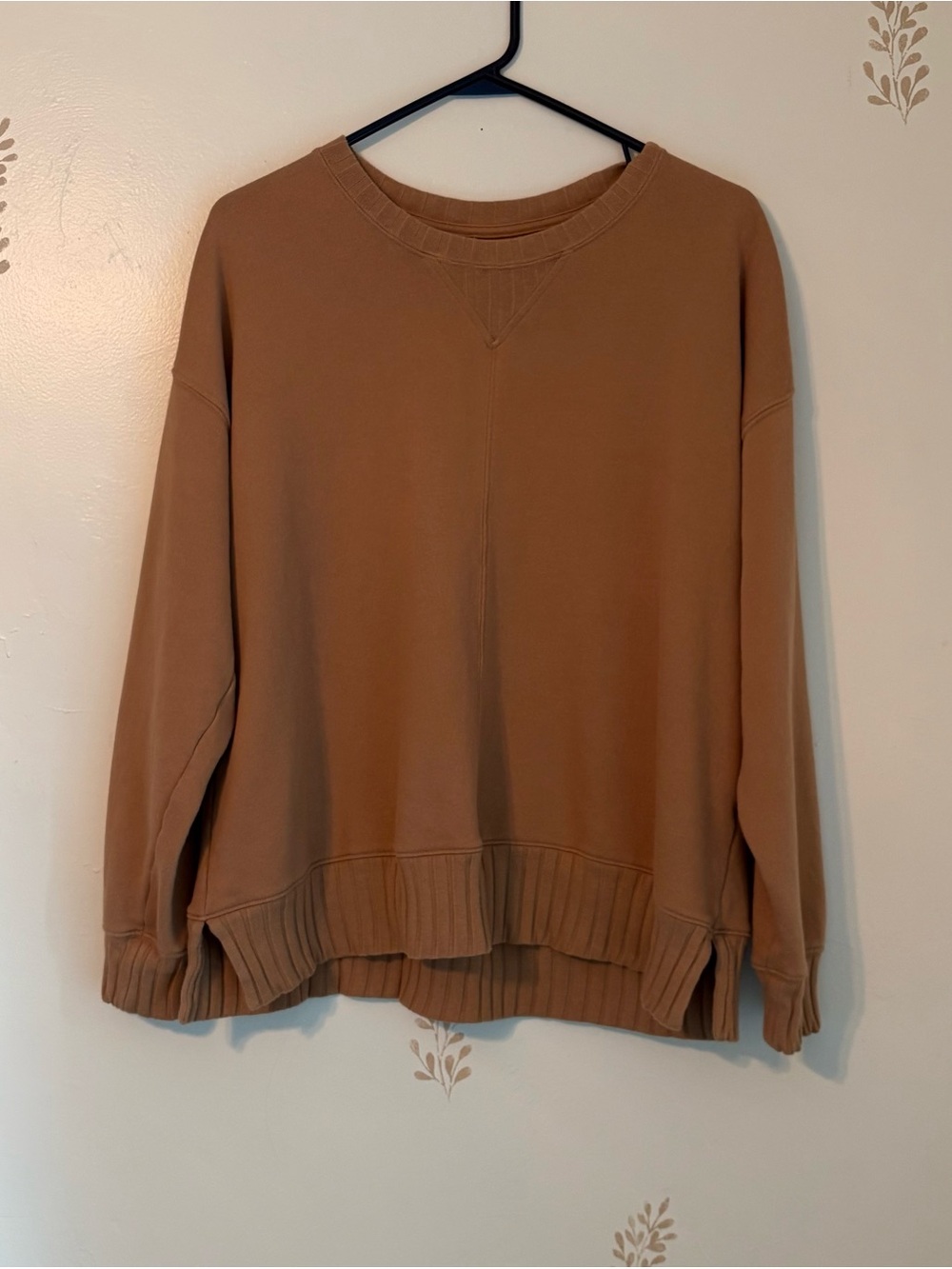 Sonoma Mixed Ribbed Crewneck Sweatshirt